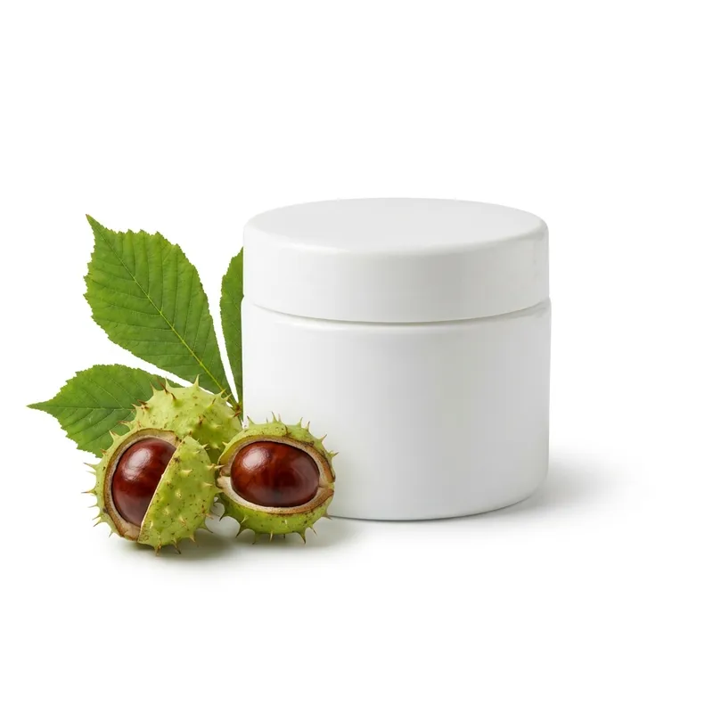 Crema hidratante castaño de indias — envase para maquila marca propia