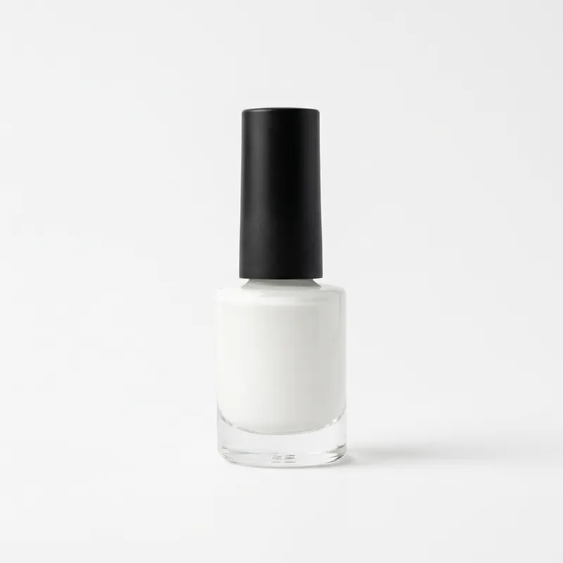 Esmalte de uñas Blanco Tiza — envase para maquila marca propia