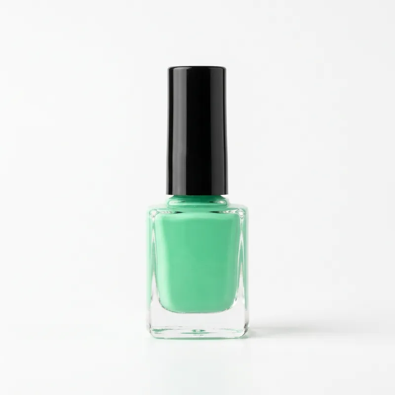 Esmalte de uñas Verde Menta — envase para maquila marca propia